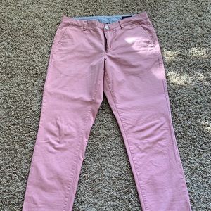 Bonobos Mens Original Stretch Washed Chinos, Island Pink, 34/34, Athletic Fit